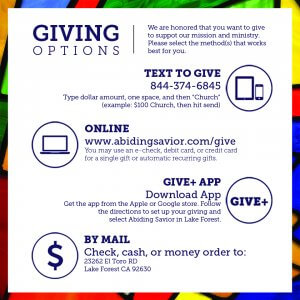 Ways To Give